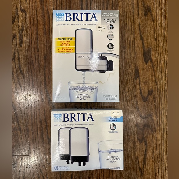 Brita Faucet Filtration System with 2 additional Filters NEW - Picture 1 of 4